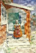 Carl Larsson lillanna -lilla anna oil painting on canvas